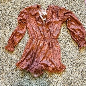 Cheetah print romper